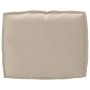Cojín Exterior Taupe Poliéster 50 x 40 x 12 cm Cojín de Sofá de , Cojines para sillas y sofás - Ref: Foro24-42001463, Precio:...