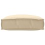 Cojín de Exterior Beige Poliéster 50 cm x 50 cm Reversible de , Cojines para sillas y sofás - Ref: Foro24-42001471, Precio: 2...