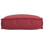 Cojín de palet para asiento rojo vino 50x50x12 cm tela Oxford de , Cojines para sillas y sofás - Ref: Foro24-42001474, Precio...