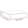 Cojín de Pallet para Asiento Crema 60 x 60 x 12 cm Tejido Oxford de , Cojines para sillas y sofás - Ref: Foro24-42001490, Pre...