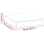 Cojín para Pallet para Asiento Antracita 70x70x12 cm Tejido Oxford de , Cojines para sillas y sofás - Ref: Foro24-42001498, P...