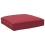 Cojín de Palet para Asiento Rojo Vino 80x80x12 cm Tejido Oxford de , Cojines para sillas y sofás - Ref: Foro24-42001514, Prec...