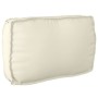 Cojines Crema Algodón 70 x 12 x 40 cm Cojín Rectangular de , Cojines para sillas y sofás - Ref: Foro24-42001520, Precio: 33,6...