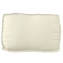 Cojines Crema Algodón 70 x 12 x 40 cm Cojín Rectangular de , Cojines para sillas y sofás - Ref: Foro24-42001520, Precio: 33,6...