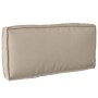 Cojín de Palet para Respaldo Taupe 80x40x12 cm Tela Oxford de , Cojines para sillas y sofás - Ref: Foro24-42001533, Precio: 3...