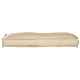 Cojín de palet para respaldo beige 120x40x12 cm de tela Oxford de , Cojines para sillas y sofás - Ref: Foro24-42001541, Preci...