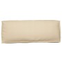 Cojín de palet para respaldo beige 120x40x12 cm de tela Oxford de , Cojines para sillas y sofás - Ref: Foro24-42001541, Preci...