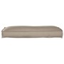 Cojín de Pallet para Respaldo Taupe 120x40x12 cm Tela Oxford de , Cojines para sillas y sofás - Ref: Foro24-42001543, Precio:...