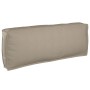 Cojín de Pallet para Respaldo Taupe 120x40x12 cm Tela Oxford de , Cojines para sillas y sofás - Ref: Foro24-42001543, Precio:...