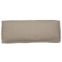 Cojín de Pallet para Respaldo Taupe 120x40x12 cm Tela Oxford de , Cojines para sillas y sofás - Ref: Foro24-42001543, Precio:...