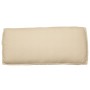 Cojín de Exterior Beige Poliéster 50 x 120 x 12 cm de , Cojines para sillas y sofás - Ref: Foro24-42001551, Precio: 44,03 €, ...