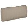 Cojín de Paleta para Asiento/Respaldo Taupe 120x50x12 cm Tejido Oxford de , Cojines para sillas y sofás - Ref: Foro24-4200155...
