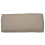 Cojín de Paleta para Asiento/Respaldo Taupe 120x50x12 cm Tejido Oxford de , Cojines para sillas y sofás - Ref: Foro24-4200155...