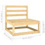Juego de muebles de jardín 2 piezas madera maciza de pino de vidaXL, Conjuntos de jardín - Ref: Foro24-805695, Precio: 88,69 ...