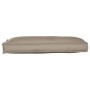Cojín de Paleta para Asiento/Respaldo Taupe 120x60x12 cm Tejido Oxford de , Cojines para sillas y sofás - Ref: Foro24-4200156...