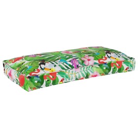 Cojín de Pallet para Asiento/Respaldo Jungla Tropical 120x60x12 cm Tela Oxford de , Cojines para sillas y sofás - Ref: Foro24...