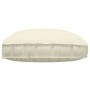 Cojín Exterior Crema Poliéster 120 x 12 x 80 cm de , Cojines para sillas y sofás - Ref: Foro24-42001570, Precio: 51,20 €, Des...