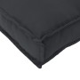Cojín para Palets para Asiento Negro 120x80x12 cm Tejido Oxford de , Cojines para sillas y sofás - Ref: Foro24-42001572, Prec...