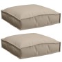 Cojines de Palet para Asiento 2 pcs Taupe 40x40x8 cm Tela Oxford de , Cojines para sillas y sofás - Ref: Foro24-42001583, Pre...