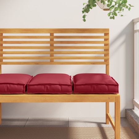 Cojines de Palets para Asiento 2 pcs Vino Rojo 40x40x8 cm Tela Oxford de , Cojines para sillas y sofás - Ref: Foro24-42001584...