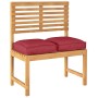Cojines de Palets para Asiento 2 pcs Vino Rojo 40x40x8 cm Tela Oxford de , Cojines para sillas y sofás - Ref: Foro24-42001584...