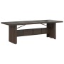 Set de mesa y sillas jardín 9 piezas y cojines ratán PE marrón en Conjuntos de jardín | Comprar online en Foru.es