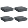Cojines de Palets para Asiento 4 pcs Antracita 40x40x8 cm Tela Oxford de , Cojines para sillas y sofás - Ref: Foro24-42001588...