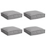 Cojines de Pallet para asiento 4 pcs Gris 40x40x8 cm Tela Oxford de , Cojines para sillas y sofás - Ref: Foro24-42001589, Pre...