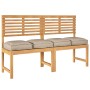 Cojín de Exterior Set de 4 Taupe Tela de Poliéster 40 x 40 x 8 cm de , Cojines para sillas y sofás - Ref: Foro24-42001593, Pr...
