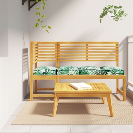 Cojines de Palets para Asiento 4 pcs Patrón de Hoja 40x40x8 cm Tela Oxford de , Cojines para sillas y sofás - Ref: Foro24-420...