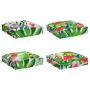 Cojines de palets para asiento 4 pcs Jungla tropical 40x40x8 cm Tela Oxford de , Cojines para sillas y sofás - Ref: Foro24-42...