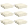 Cojines de Palets  para asiento 6 pcs Crema 40x40x8 cm tela Oxford | Foro24.es | Tu tienda online para hogar, jardín y más Foro24.es