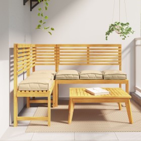 Comprar Cojín exterior Juego de 6 Beige Poliéster