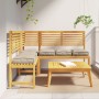 Cojines de Pallet para Asientos 6 pcs Taupe 40x40x8 cm Tela Oxford de , Cojines para sillas y sofás - Ref: Foro24-42001603, P...