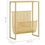 Golden steel magazine rack 35x15x45 cm by vidaXL, Magazine racks - Ref: Foro24-331669, Price: 49,15 €, Discount: %