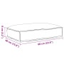 Cojín de Palet para Asiento Antracita 60x40x8 cm Tela Oxford de , Cojines para sillas y sofás - Ref: Foro24-42001608, Precio:...