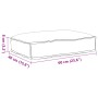 Cojín de Pallet para Asiento Crema 60x40x8 cm Tela Oxford de , Cojines para sillas y sofás - Ref: Foro24-42001610, Precio: 28...