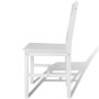 Sillas de comedor 6 unidades madera de pino blanco en Sillas de comedor | Comprar online en Foru.es