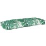 Cojín de Palets para Banco Patrón de Hojas 100x40x8 cm Tela Oxford de , Cojines para sillas y sofás - Ref: Foro24-42001626, P...