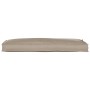 Cojín de Pallet para Banco Taupe 110x40x8 cm Tejido Oxford de , Cojines para sillas y sofás - Ref: Foro24-42001633, Precio: 3...