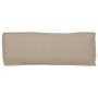 Cojín de Pallet para Banco Taupe 110x40x8 cm Tejido Oxford de , Cojines para sillas y sofás - Ref: Foro24-42001633, Precio: 3...