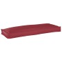 Cojín de palet para banco rojo vino 110x40x8 cm tejido Oxford de , Cojines para sillas y sofás - Ref: Foro24-42001634, Precio...