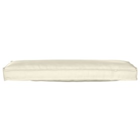 Cojín de Palet para Banco Crema 120x40x8 cm Tejido Oxford de , Cojines para sillas y sofás - Ref: Foro24-42001640, Precio: 38...