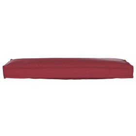 Cojín de palet para banco rojo vino 120x40x8 cm de , Cojines para sillas y sofás - Ref: Foro24-42001644, Precio: 38,36 €, Des...