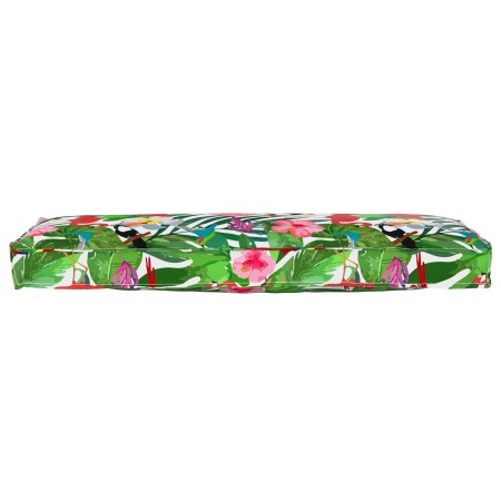 Cojín de Palet para Banco Selva Tropical 120x40x8 cm Tejido Oxford de , Cojines para sillas y sofás - Ref: Foro24-42001647, P...
