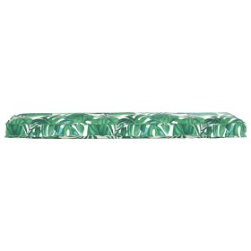 Cojín de Palets para Banco Patrón de Hojas 140x40x8 cm Tela Oxford de , Cojines para sillas y sofás - Ref: Foro24-42001656, P...