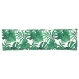 Cojín de Palets para Banco Patrón de Hojas 140x40x8 cm Tela Oxford de , Cojines para sillas y sofás - Ref: Foro24-42001656, P...