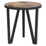 Mesita de centro MDF negro y amarillo Ø35 cm de vidaXL, Mesas auxiliares - Ref: Foro24-331665, Precio: 32,26 €, Descuento: %