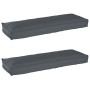 Cojín de Exterior Antracita Poliéster Estándar Fundas Removibles de , Cojines para sillas y sofás - Ref: Foro24-42001698, Pre...