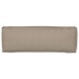 Cojín Exterior Taupe Poliéster 120 x 40 x 8 cm Fundas removibles de , Cojines para sillas y sofás - Ref: Foro24-42001703, Pre...